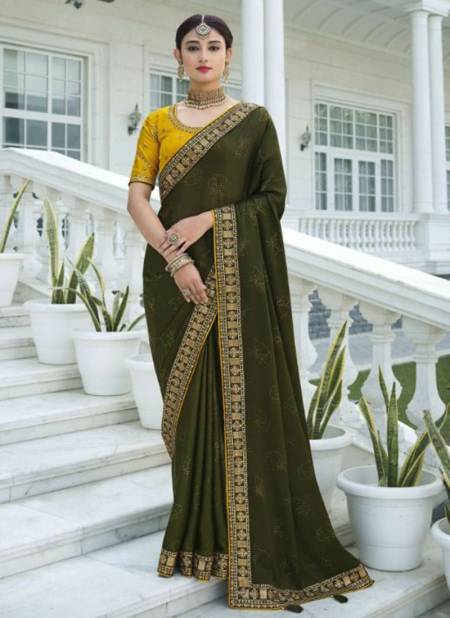 Green Colour SULAKSHMI DEVIKA 2 New Stylish Wedding Wear Heavy Designer Saree Collection 1107